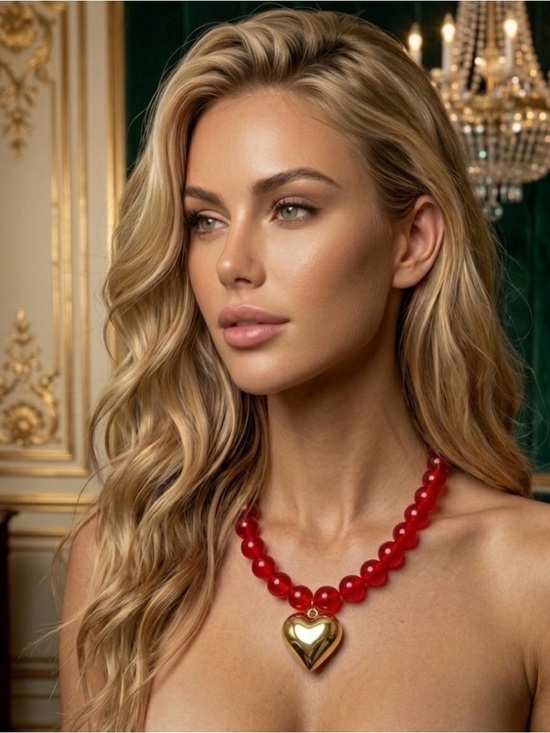 Piper K Jewelry - NWT ⚜️♥️⚜️ Piper K Gorgeous Red Beaded Glass Necklace